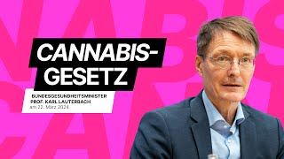 Bundesgesundheitsminister Prof Karl Lauterbach zum Cannabisgesetz [upl. by Haleelahk]