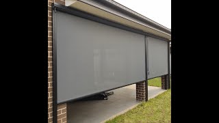 Channel Guided Outdoor Roller Blind [upl. by Estrella86]