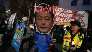 South Koreas opposition leader pushes for new impeachment vote against Yoon [upl. by Hutchings302]