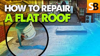 How to Repair a Flat Roof with Liquid Roof [upl. by Hadria]