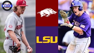 5 Arkansas vs 1 LSU Highlights Great Game  2023 College Baseball Highlights [upl. by Salakcin]