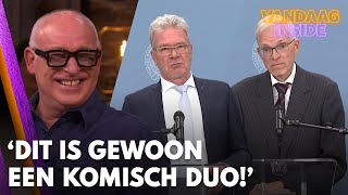 Vandaag Insidetafel gaat stuk om nieuwe informateurs Dit is gewoon een komisch duo [upl. by Helali]