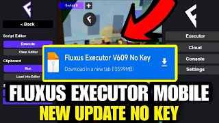 Fluxus Coral New Update No Key V609  Fluxus Executor Mobile  Fluxus Download  Fluxus Actualizado [upl. by Rauscher]