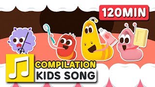 LARVA KIDS SONG COMPILATION  120MIN  LARVA KIDS  SUPER BEST SONGS FOR KIDS [upl. by Kyl]