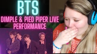 FIRST Reaction to BTS  DIMPLE amp PIED PIPER LIVE PERFORMANCE 🤯😍🔥 [upl. by Aekahs]