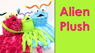 Alien Plush Sewing Project  FREE PATTERN stuffed animal plushie how to tutorial instructions fun [upl. by Neona473]