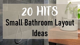 20 Small Bathroom Layout Ideas with Shower and Bath [upl. by Nea]