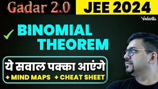 Binomial Theorem Class 12 JEE PYQs  JEE 2024 Class 12 Maths New Syllabus  Harsh SirVedantuMath [upl. by Aneloc478]