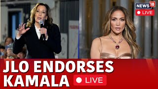 Jennifer Lopez Endorses Kamala Harris For US Presidential Elections  Kamala Harris Oprah  N18G [upl. by Helaine]