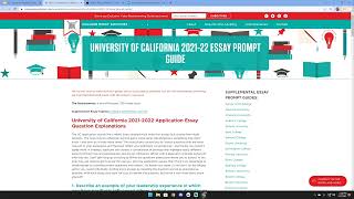 UC Prompt 6 Favorite Academic Subject or Why Major [upl. by Isla226]