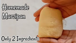 Homemade Marzipan  Only 2 Ingredients  How to make marzipan  Marzipan recipe [upl. by Hteb861]