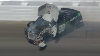 Riley Herbst amp Others Hard Crash  Call by MRN  2024 NXS at Michigan [upl. by Arelc]