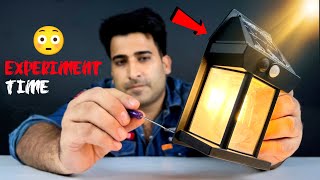 Solar Lamp Experiment 🔥 Kaise Kaam Karta Hai Ander Kya Maal Hai 😯 [upl. by Aubrie]