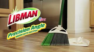 Libman Precision Angle® Broom with Dustpan [upl. by Nirrat]