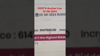 Live HSVP HUDA E Auction 23rd August 2024 plots hudaplots hsvpeauction hsvp scoshops [upl. by Akinod73]