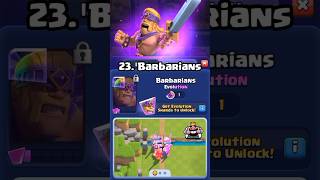 Clash Royale Card Evolutions Ranked From Worst to Best 2  foryou supercell clashroyale clash [upl. by Erdnaed]