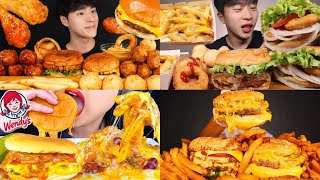 ASMR Burgers Mukbang Compilation 7  Fast Food Asmr  Satisfying eating sounds [upl. by Jahdai]