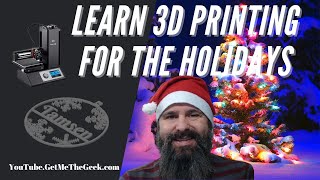 How To 3D Print Snowflake Ornament With Name  Learn 3D Printing For The Holidays [upl. by Wolcott]