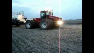 Case IH Steiger 485 4wd tractor seeding late afternoon [upl. by Valeria688]