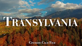 Transylvania 4K Flying Over  Scenic Relaxation with Calm Music  Cinematic 4K Video Ultra HD [upl. by Ahsoek]