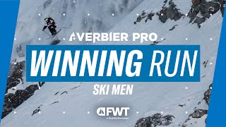 Max Hitzig I Ski Men Winning Run I 2024 Verbier Pro [upl. by Magdaia]