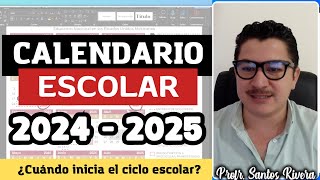 Calendario escolar 2024  2025  Fechas importantes [upl. by Nolyat976]