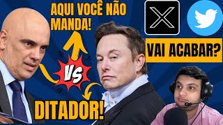 ENTENDA A TRETA ELON MUSK X ALEXANDRE DE MORAES TWITTER PODE ACABAR [upl. by Leuname296]