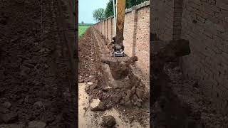 The mechanized process of digging drainage ditches good machinery can improve work efficiency [upl. by Asiluy]