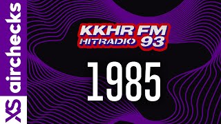 quotHitRadio 93 KKHRquot  KKHR Los Angeles California  September 21 1985 [upl. by Nomael]