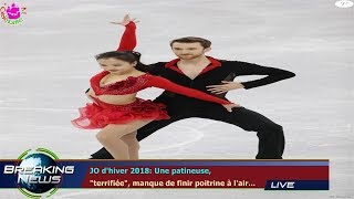 JO dhiver 2018 Une patineuse quotterrifiéequot manque de finir poitrine à lair [upl. by Jansson]