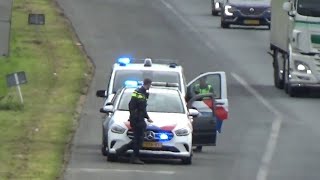 Politie zet auto stil op de A4 bij Dinteloord [upl. by Carmelle]