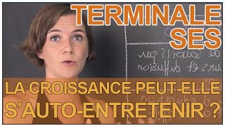 La croissance peutelle sautoentretenir   SES  Terminale  Les Bons Profs [upl. by Ydennek]