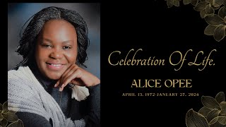 Celebration Of Life  Alice Opee  Home amp Burial Service [upl. by Herrera]