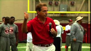 Nick Sabans 2014 Football Camp  quotCNSquot [upl. by Zeret]