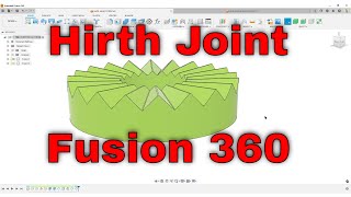 Hirth  Rosette joint in Fusion 360 no trigonometri [upl. by Niotna251]