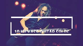 Top 10 Kirk Hammett Solos Metallica [upl. by Ahseikan]