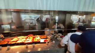 Dubai DoubleTree by Hilton Hotel amp Residences Dubai Al Barsha  Bistro 55  breakfast food display [upl. by Nomyaw]