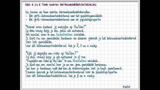 havo A 74 A Twee soorten betrouwbaarheidsintervallen [upl. by Ervin]