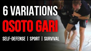 6 Ways To Use Osoto Gari Throw For SelfDefense Sport or Survival [upl. by Kara]