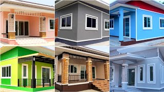 Latest 100 House Painting Colours Outside 2024  Exterior Wall Paint With Color Combinations Ideas [upl. by Gaudette]