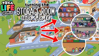 Toca Boca  Turning The Storage Room into Store 🧸😍  TOCA BOCA MAKEOVER  Toca Life World [upl. by Marcell]