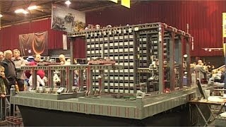 Massive Lego NXT automated warehouse Mindstorms [upl. by Kaenel]