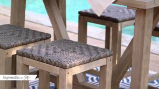 Belham Living Camden Wood Balcony Height Dining Set  Product Review Video [upl. by Esdras73]