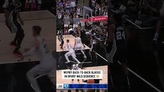 Wemby Went Insane On The Defensive End 😱🔥 nba victorwembanyama memphisgrizzles trendingshorts [upl. by Orimar]