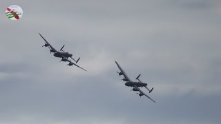 Two Lancaster Bombers First Flight Together [upl. by Bondie854]