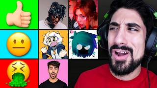 Califiqué CANCIONES de YouTubers 😳 [upl. by Rogozen]