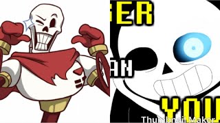 Papyrus Reacts To Sans Stronger Than You [upl. by Benildas935]