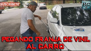 como pegar una franja decorativa a tu auto [upl. by Okimik]