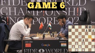 LONDON SYSTEM IS BORING  DING LIREN VS GUKESH D  FIDE WORLD CHESS CHAMPIONSHIP 2024 GAME 6 [upl. by Garrity]