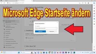 Microsoft Edge Startseite ändern amp einstellen Anleitung [upl. by Llerdna]